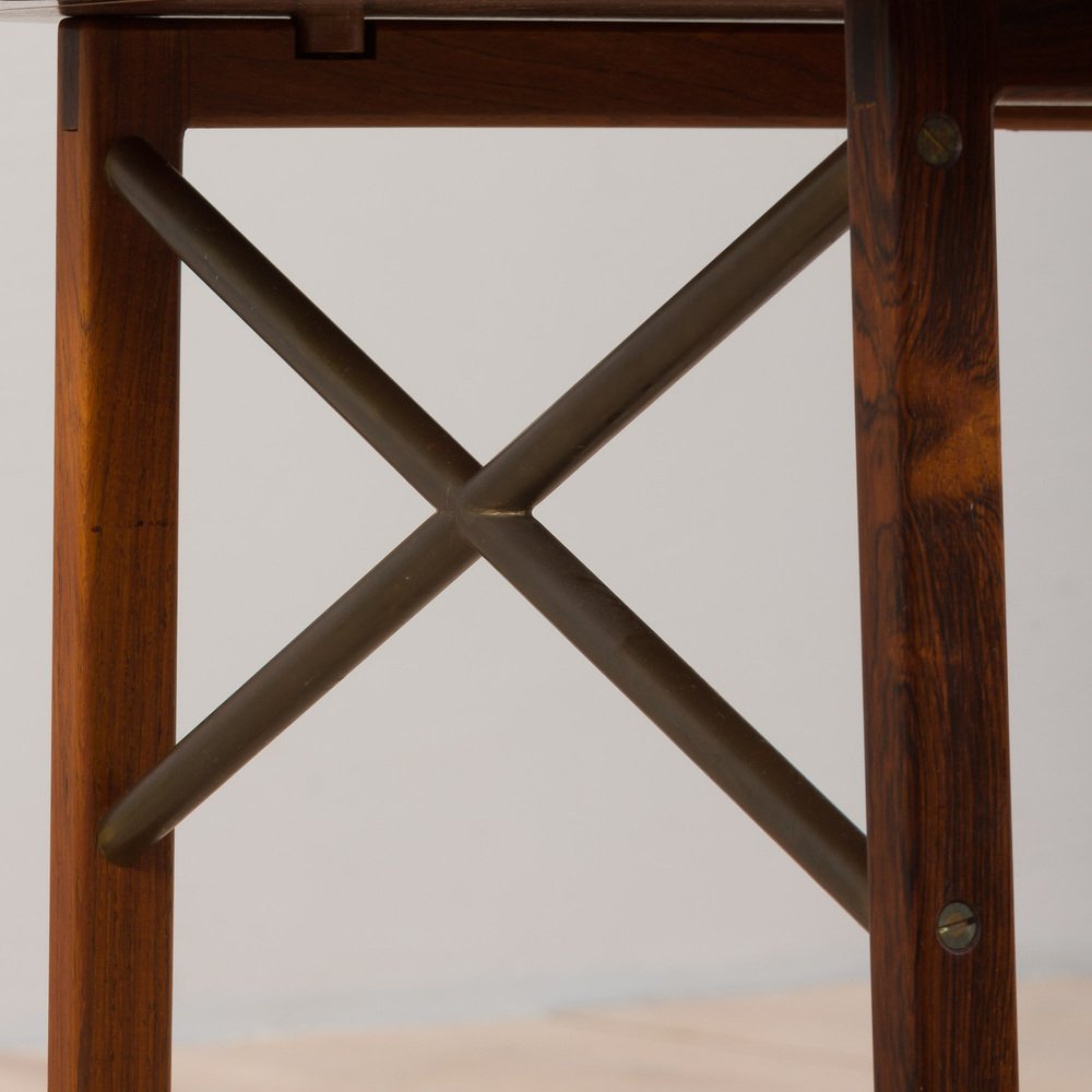 Danish Rosewood Butlers Tray Table by Svend Langkilde for Illums Bolighus, 1960s