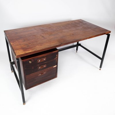 Danish Rosewood Desk, 1960s-UY-1005740