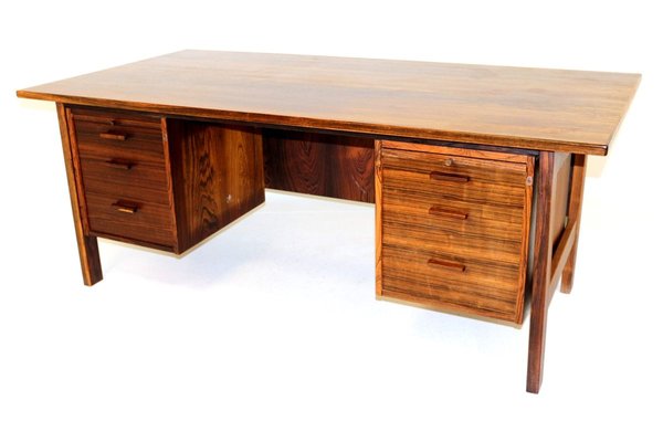 Danish Rosewood Desk, 1960s-GEK-741341