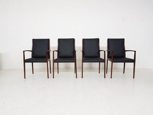 Danish Rosewood Dining Chairs, 1950s, Set of 4-ZO-560465