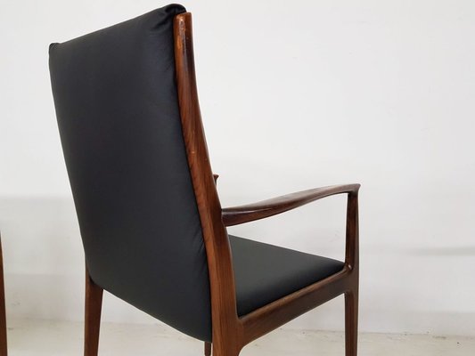 Danish Rosewood Dining Chairs, 1950s, Set of 4-ZO-560465