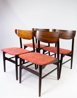 Danish Rosewood Dining Chairs, 1960s, Set of 4-UY-952743