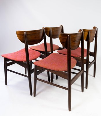 Danish Rosewood Dining Chairs, 1960s, Set of 4-UY-952743