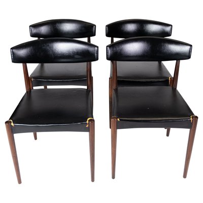 Danish Rosewood Dining Chairs, 1965, Set of 4-UY-942385