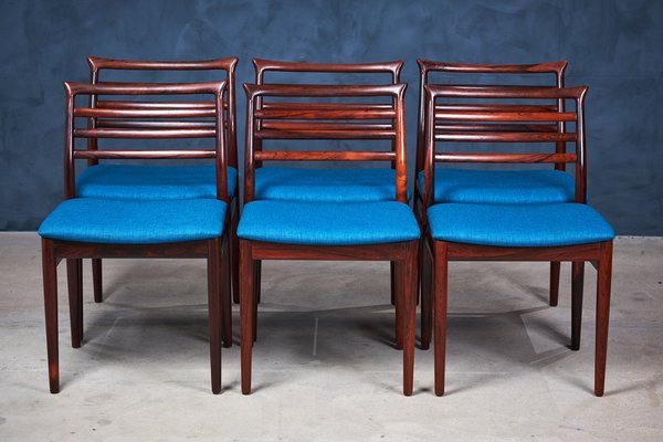 Danish Rosewood Dining Chairs by Erling Torvits for Sorø Stolfabrik, 1960s, Set of 6-ZGQ-1769575