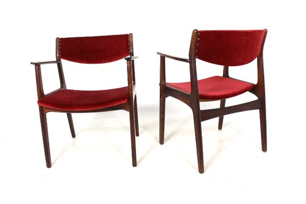 Danish Rosewood Dining Chairs by Henning Kjærnulf for Sorø Stolefabrik, 1960s, Set of 2-GEK-640825