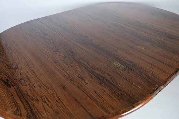 Danish Rosewood Dining Table with Extension, 1960s-UY-999235