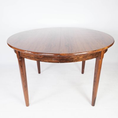 Danish Rosewood Dining Table with Extension, 1960s-UY-999235