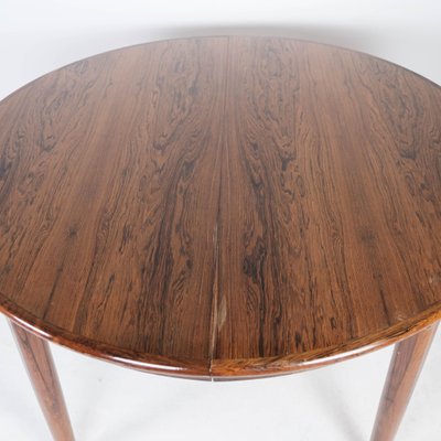 Danish Rosewood Dining Table with Extension, 1960s-UY-999235