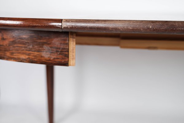 Danish Rosewood Dining Table with Extension, 1960s-UY-999235