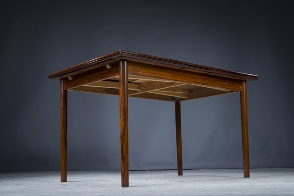 Danish Rosewood Extendable Dining Table, 1960s-ZZH-1317826