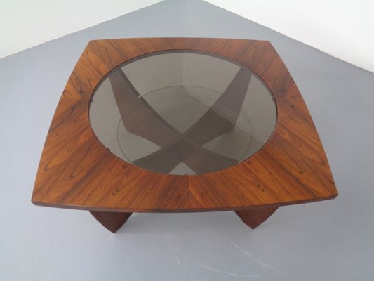 Danish Rosewood & Glass Side Table, 1960s-RDW-1000475