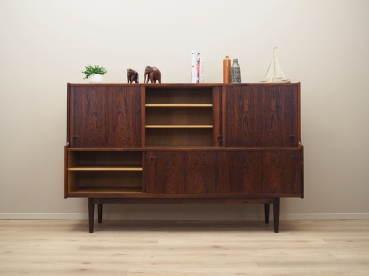 Danish Rosewood Highboard by Johannes Andersen for Skaaning Furniture, 1960s-VND-1787463