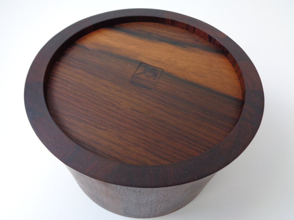 Danish Rosewood Ice Bucket by Nissen, 1960s