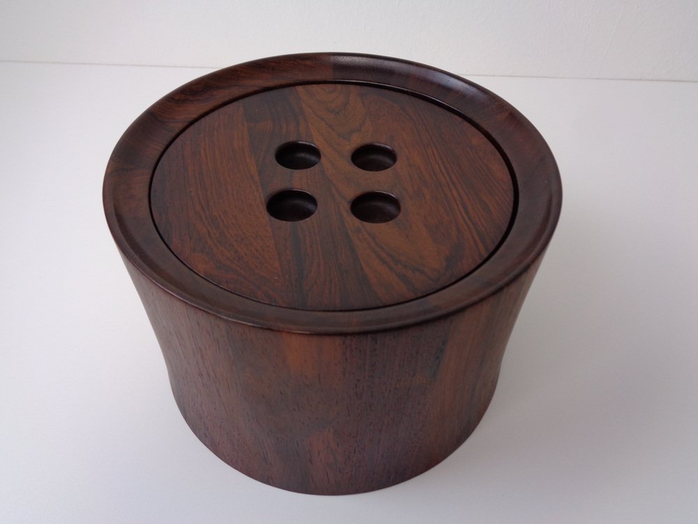 Danish Rosewood Ice Bucket by Nissen, 1960s