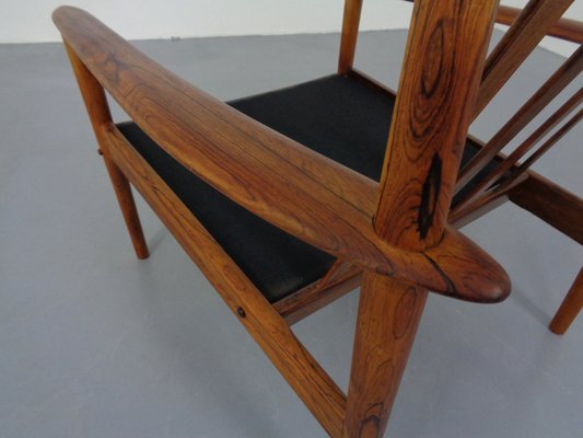 Danish Rosewood Model 56 Armchair by Grete Jalk for Poul Jeppesen, 1960s-RDW-1286944