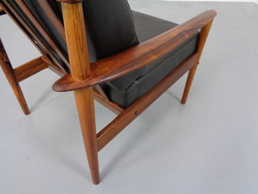 Danish Rosewood Model 56 Armchair by Grete Jalk for Poul Jeppesen, 1960s-RDW-1286944