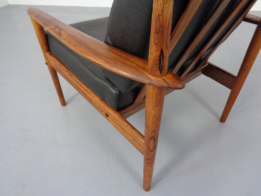 Danish Rosewood Model 56 Armchair by Grete Jalk for Poul Jeppesen, 1960s-RDW-1286944