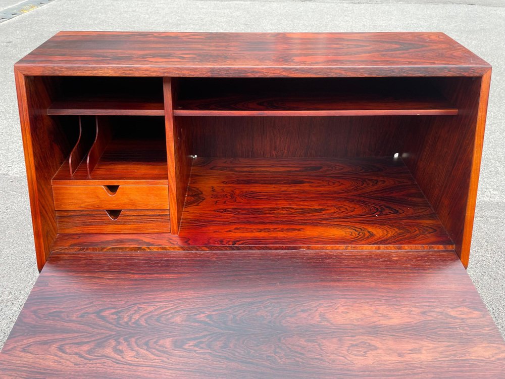 Danish Rosewood Model 68 Drop Front Secretary attributed to Arne Wahl Iversen, 1964