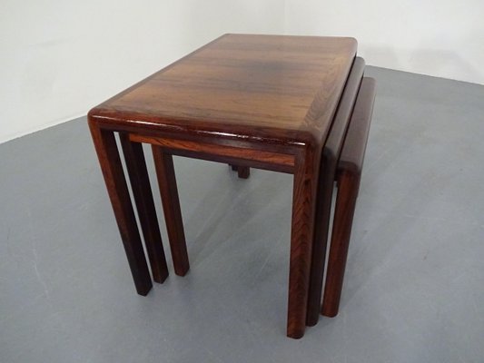 Danish Rosewood Nesting Tables, 1960s, Set of 3-RDW-586419