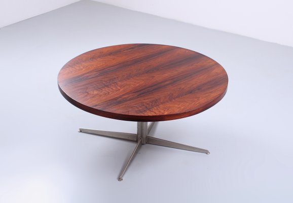 Danish Rosewood Round Coffee Table, 1960s-XT-2016195