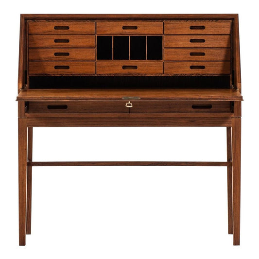 Danish Rosewood Secretaire by Kai Winding for P. Jeppesen, 1950s