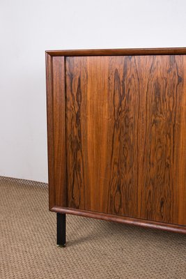 Danish Rosewood Sideboard with Curtain Doors by Henning Kjaernulf for Bruno Hansen, 1960s-EMB-2025366