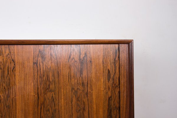 Danish Rosewood Sideboard with Curtain Doors by Henning Kjaernulf for Bruno Hansen, 1960s-EMB-2025366