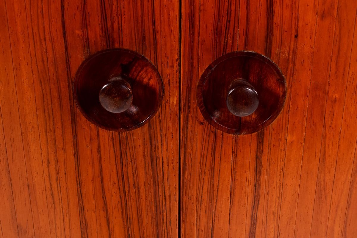 Danish Rosewood Sideboard with Tambour Doors, 1960s