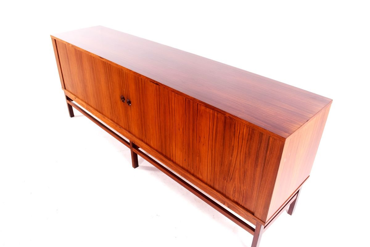 Danish Rosewood Sideboard with Tambour Doors, 1960s