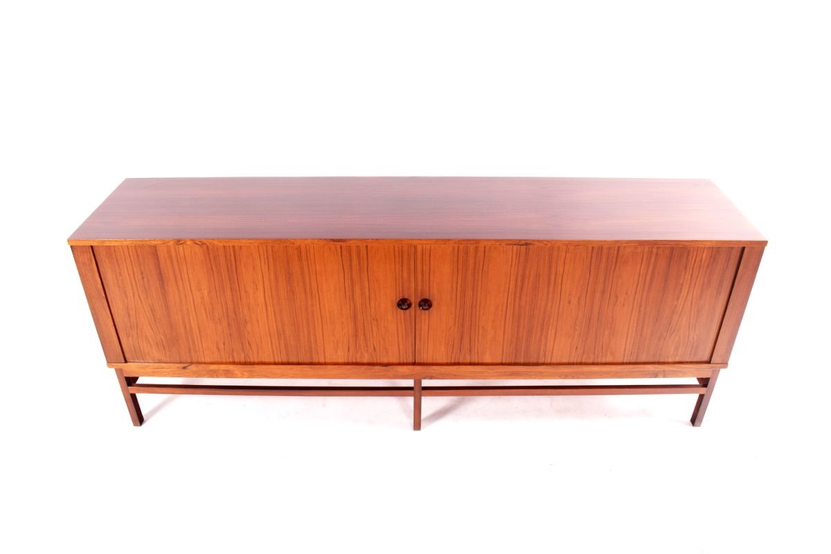 Danish Rosewood Sideboard with Tambour Doors, 1960s