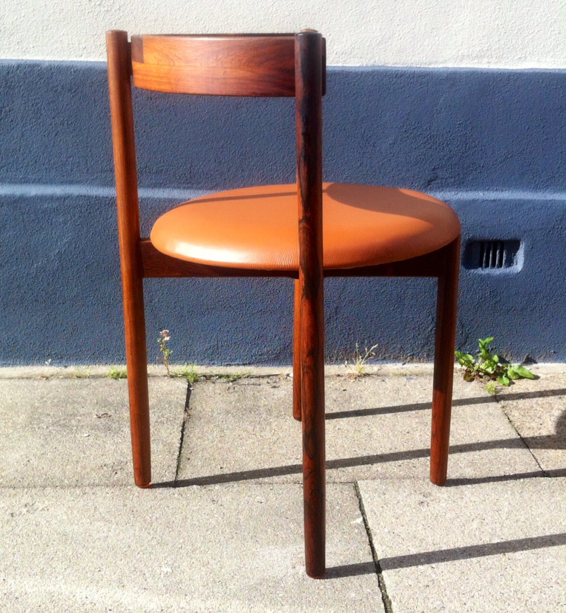 Danish Rosewood & Tan Leather Armchair by Hugo Frandsen for Børge M. Søndergaard, 1960s