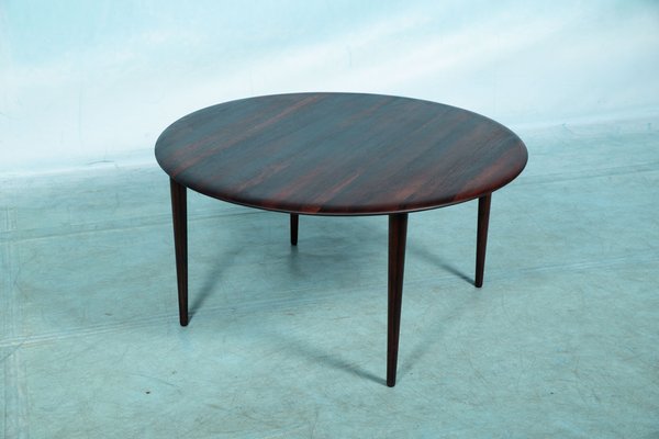 Danish Round Coffee Table in Rosewood from France & Søn-HGA-1352933