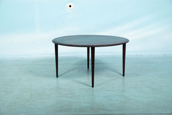 Danish Round Coffee Table in Rosewood from France & Søn-HGA-1352933