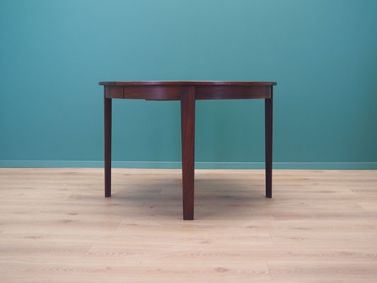 Danish Round Rosewood Dining Table, 1960s-VND-2018102