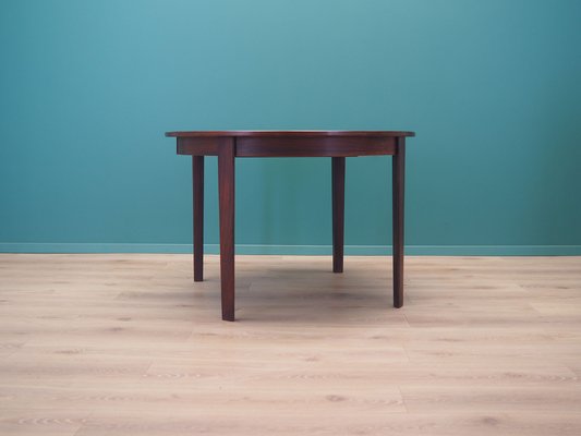 Danish Round Rosewood Dining Table, 1960s-VND-2018102