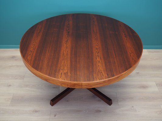 Danish Round Rosewood Table by Johannes Andersen for Hans Bech, 1970s-VND-2018301