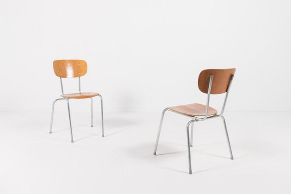 Danish School Chairs, 1960s, Set of 4-KMC-1300504