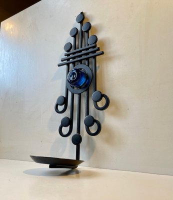 Danish Sculptural Wall Candleholder from Dantoft Kunstartikler, 1970s-LCR-1453097