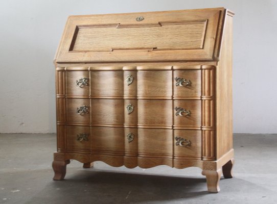 Danish Secretaire in Oak, 1960s-QNP-2016498