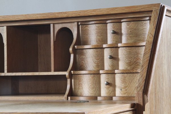 Danish Secretaire in Oak, 1960s-QNP-2016498