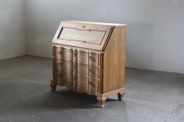 Danish Secretaire in Oak, 1960s-QNP-2016498