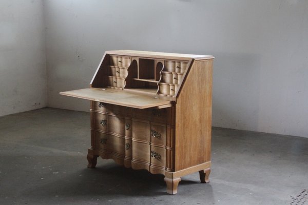 Danish Secretaire in Oak, 1960s-QNP-2016498