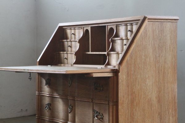 Danish Secretaire in Oak, 1960s-QNP-2016498