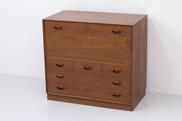 Danish Secretary Cabinet in Teak by Hvidt and Mølgaard-Nielsen for Søborg Møbelfabrik, 1960s-TM-1404668