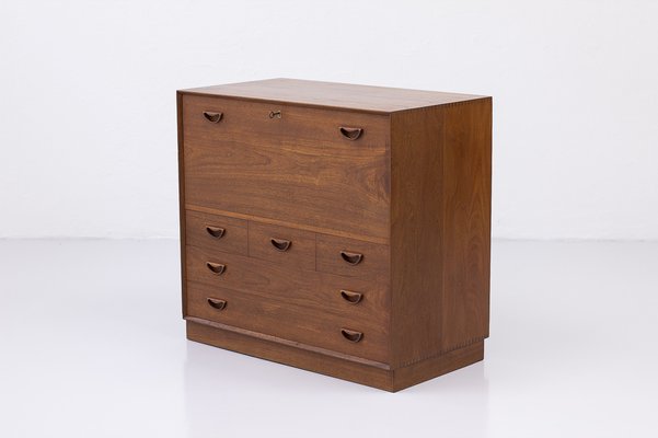 Danish Secretary Cabinet in Teak by Hvidt and Mølgaard-Nielsen for Søborg Møbelfabrik, 1960s-TM-1404668