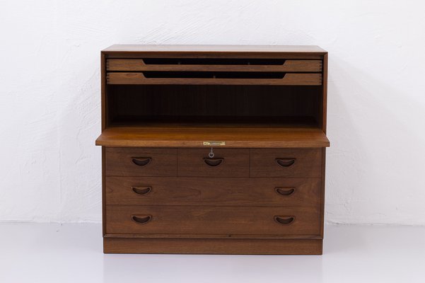 Danish Secretary Cabinet in Teak by Hvidt and Mølgaard-Nielsen for Søborg Møbelfabrik, 1960s-TM-1404668