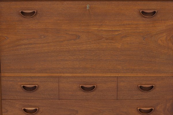 Danish Secretary Cabinet in Teak by Hvidt and Mølgaard-Nielsen for Søborg Møbelfabrik, 1960s-TM-1404668