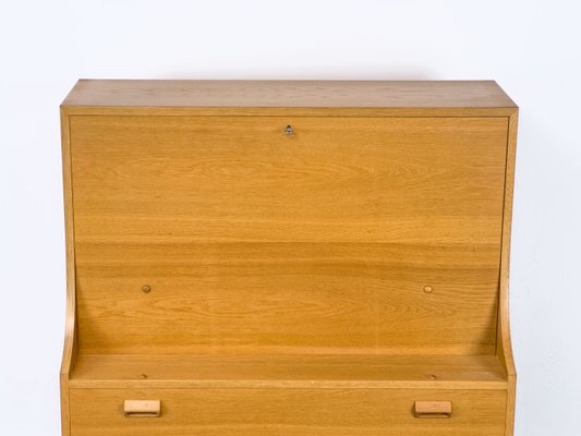 Danish Secretary in Oak by Børge Mogensen for Søborg Møbelfabrik, 1960s-QEQ-2035943