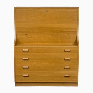 Danish Secretary in Oak by Børge Mogensen for Søborg Møbelfabrik, 1960s-QEQ-2035943